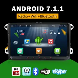 2 din Android 7,1 dvd-плеер автомобиля радио Gps стерео для VW GOLF 5 Golf 6 Гольф 7 поло PASSAT b7 T5 CC JETTA TIGUAN TOURAN