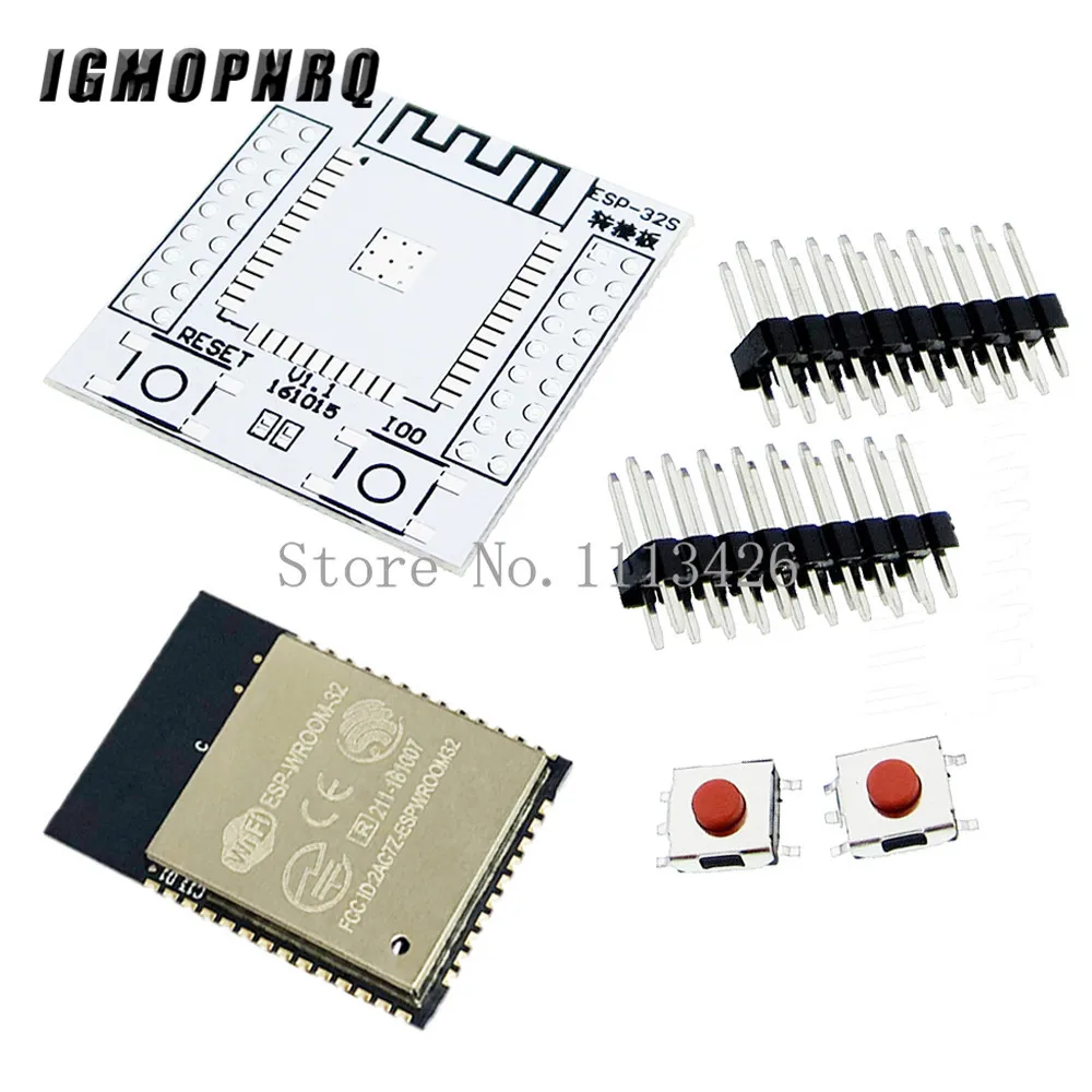 ESP-WROOM-32 ESP32 ESP32S IoT Wifi Wlan BLE Module+Adapter Board CP2102