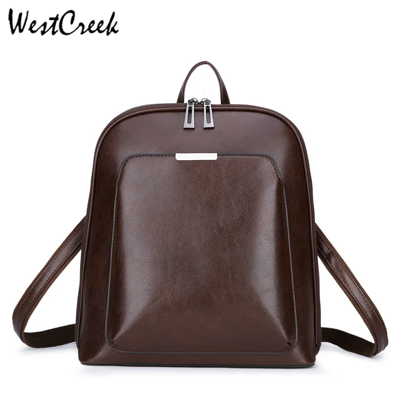 WESTCREEK бренд высокого Ёмкость из искусственной кожи многофункциональный рюкзак Для женщин женские Anti Theft дорожная сумка для ноутбука леди