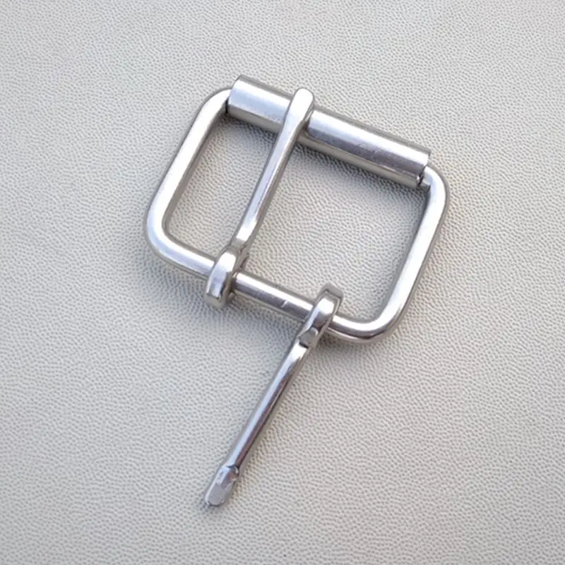 

Custom Stainless Steel Belt Buckle For Waistband Bag Leather Buckle With Roller Double Pin Metal