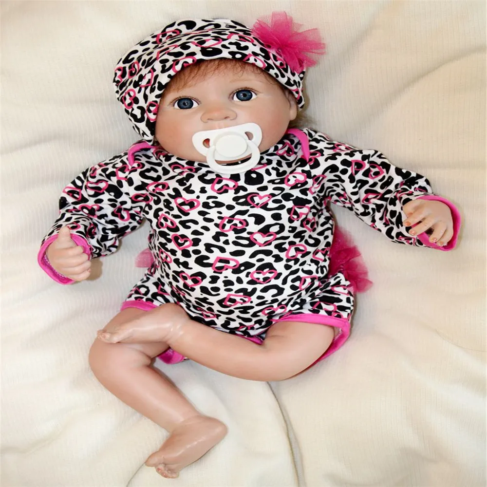 SanyDoll см 18 дюймов 45 см Силиконовые Детские куклы reborn, Реалистичная кукла reborn прекрасная Модная кукла подарок на день рождения праздничный
