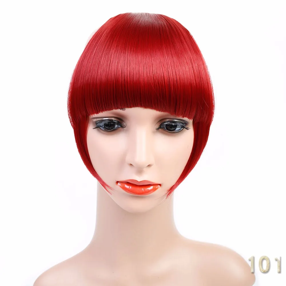WTB Hair High Temperature Fiber Extension Synthetic False Hair Neat Front False Fringe Thin Blunt Clip In bangs piece for Women WTB Hair High Temperature Fiber Extension Synthetic False Hair Neat Front False Fringe Thin Blunt Clip In bangs piece for Women