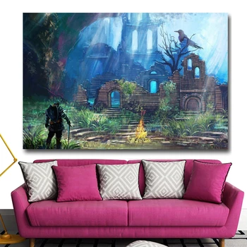 

Canvas Paintings Home Decor Living Room Wall Art 1 Piece Dark Soul Picture and Printmaking Modern HD Print Game Modern Poster