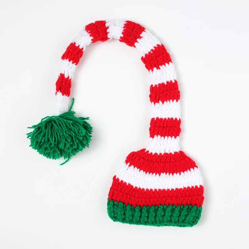 Рождественская шапочка для новорожденных Санта Клаус реквизит фото младенца