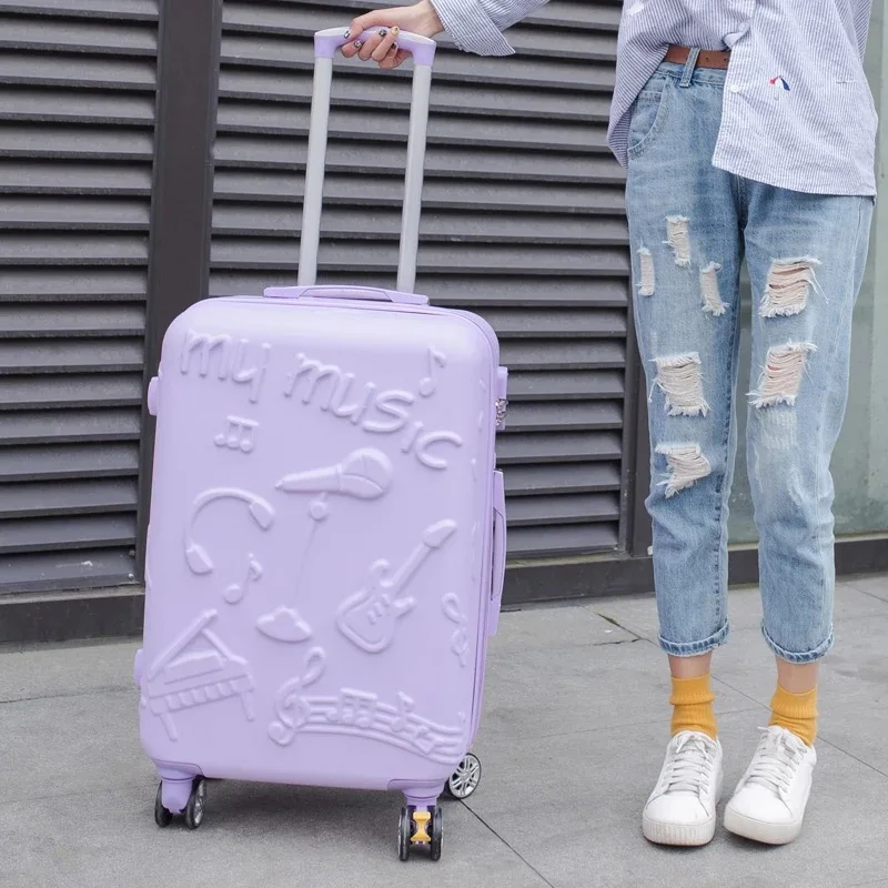 Лидер продаж! для женщин 24 дюймов Универсальный колеса прекрасный розовый тележка для багажа на колесах случае девушка милый чемодан тележка 20 дюйм(ов