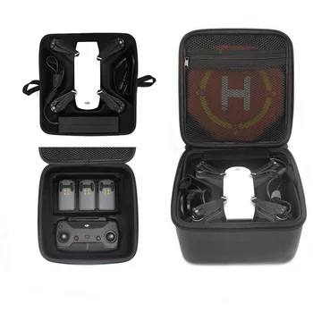 

For DJI Spark Remote Hard Shell Bag Double Deck Case Handheld Battery Storage Box PU Waterproof for DJI Spark Drone Accessories