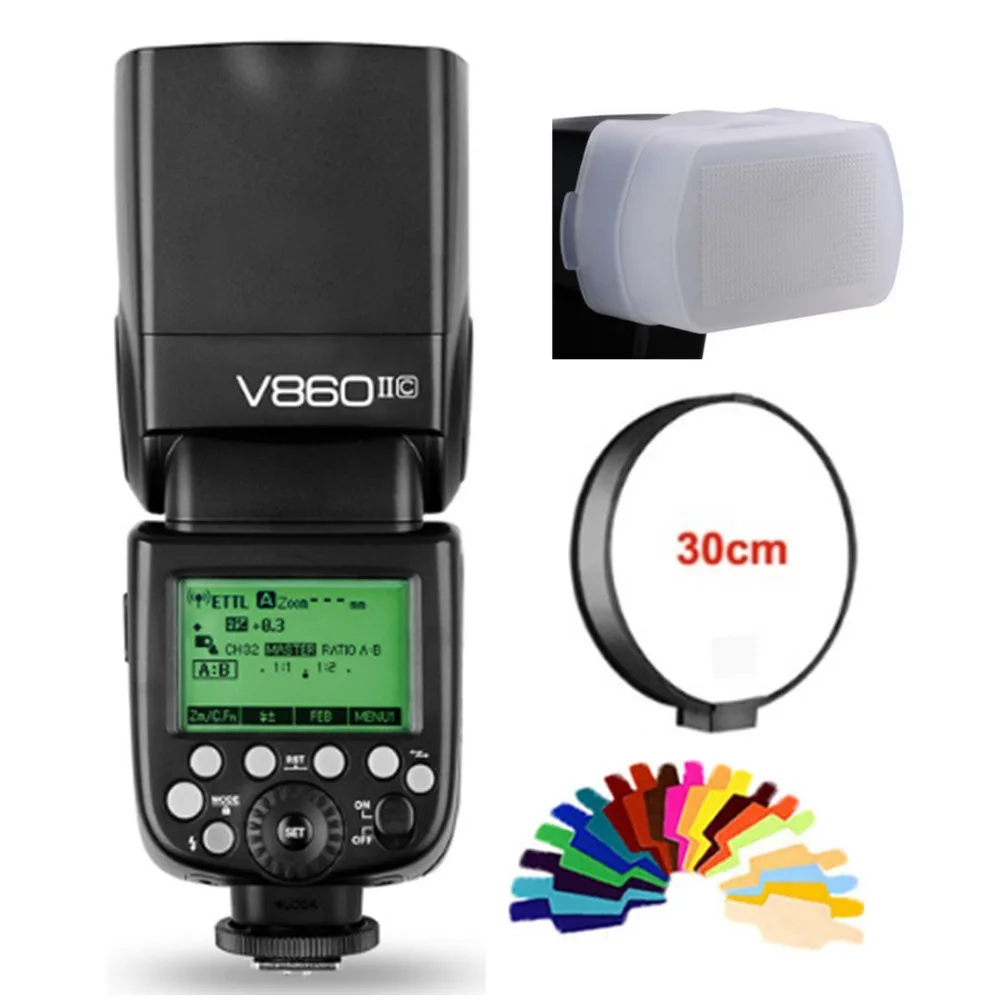 

V860II V860II-C E-TTL HSS 1/8000s Li-ion Battery Speedlite Flash for Canon 800D 760D 750D 650D 600D 80D 70D 60D 1300D 1200D 5DIV