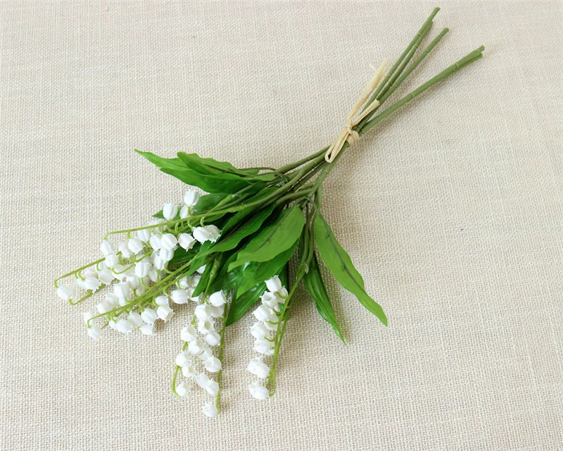 Flone Artificial Campanula Orchid Plastic Campanula Orchid Simulation Flowers DIY Fake Flower Party Wedding Decor Fake Flower  (7)