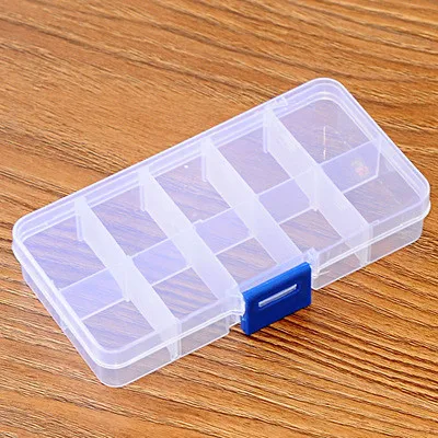 Practical Adjustable Compartment Plastic Storage Box Jewelry Earring Bead Screw Holder Case Display Organizer Container d1