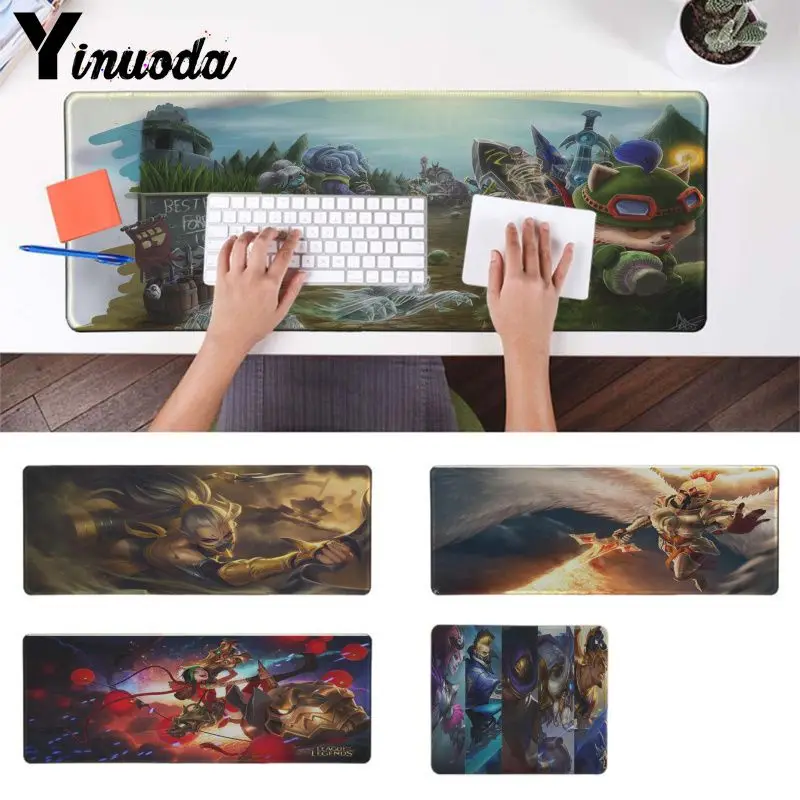 

Yinuoda Pentakill Kayle Splash Art Natural Rubber Gaming mousepad Desk Mat Mouse Mice Pad for Game Player Keyboard Mat