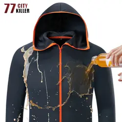 77 City Killer Новая летняя водонепроницаемая куртка мужская с капюшоном мягкая быстросохнущая верхняя одежда дышащие куртки тонкие легкие