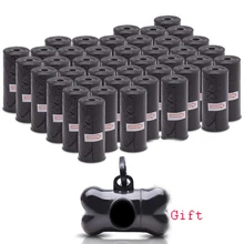 50 rouleaux = 750 pcs Chien Merde Sac nettoyer Recharge Rolls Pet Distributeur Sac D&eacute;chets Ordures Sacs Transporteur Titulaire distributeur Accessoires Pour Animaux(China)