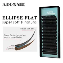 False Mink Eyelashes Flat Lashes Individual Eyelash Extension Volume Eyelash Extensions Ellipse Natural Short Split-tips False Mink Eyelashes Flat Lashes Individual Eyelash Extension Volume Eyelash Extensions Ellipse Natural Short Split-tips