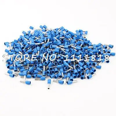 

1000 Pcs Blue PVC Sleeve 14 AWG Insulated Tube Terminal 300V