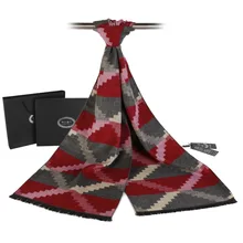 New Scarf Luxury Brand Men Winter font b Tartan b font Cashmere Scarf Chic Plaid Business