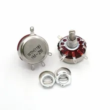 2 шт. WTH118 1 м 2 Вт 1A потенциометр аутентичный переменный резистор VR сопротивление 1 м ом