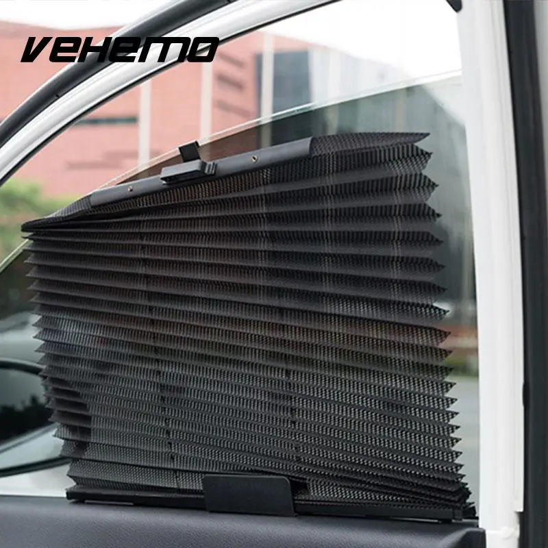 Vehemo автомобильный выдвижной боковой оконный занавес солнцезащитный штора