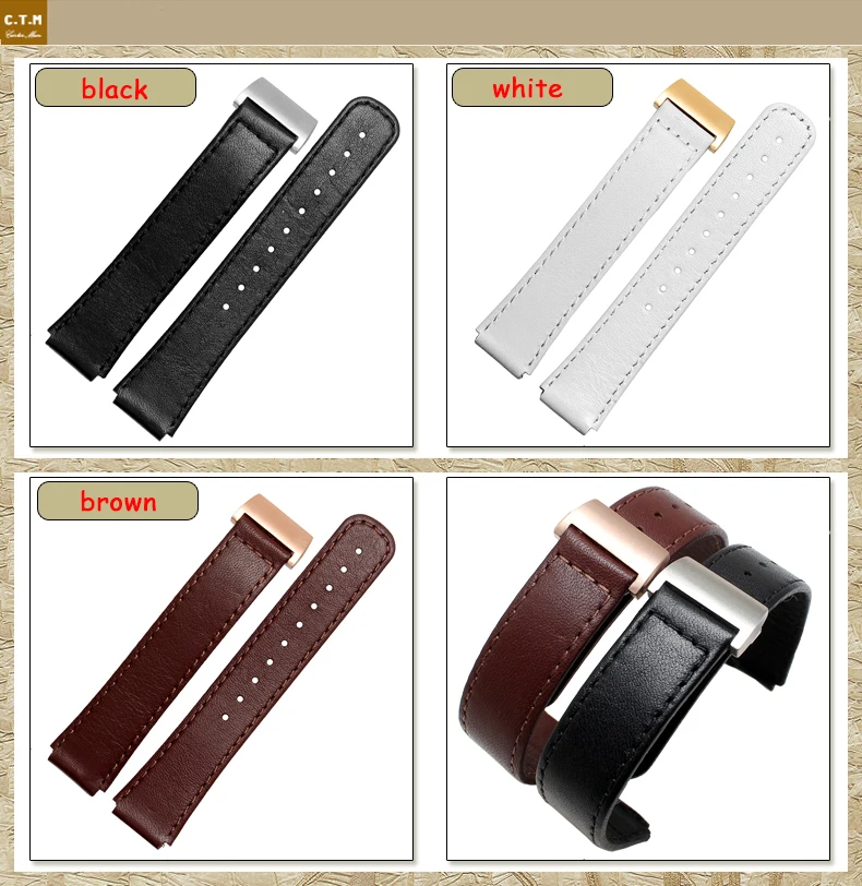 Huawei B2 B3 умный ремешок для часов натуральная кожа ремень 15 мм 16 мм с раскладывающаяся застежка huawei браслет Бесплатные инструменты