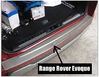 Rear Bumper Sill/Protector Plate steel cover for 2012 Rover Evoque