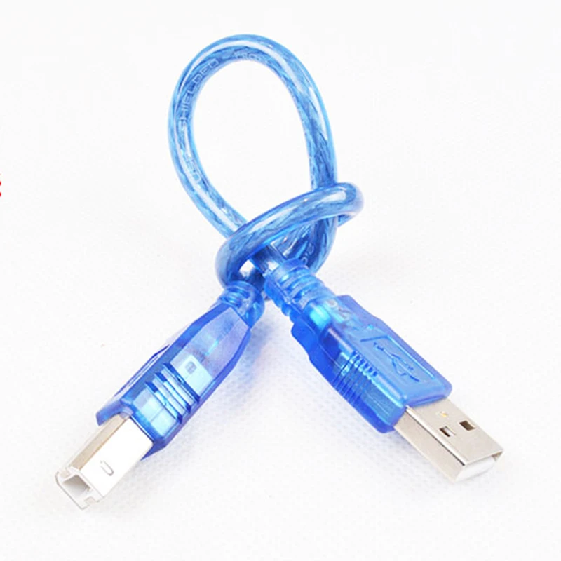Высокоскоростной прозрачный синий usb накопитель 2 0 кабель для принтера типа A B