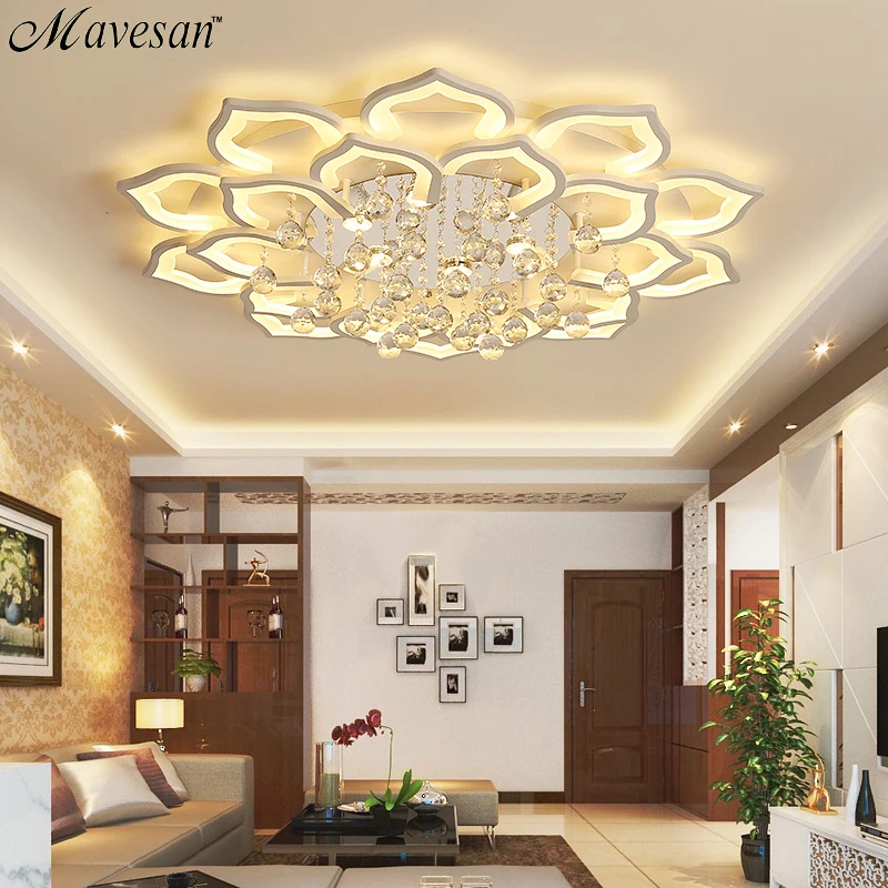 New Acrylic Modern Chandelier Lights For Living Room Bedroom Dimmable LED Indoor Lamp Home Lighting Fixtures Lustres Lampadario