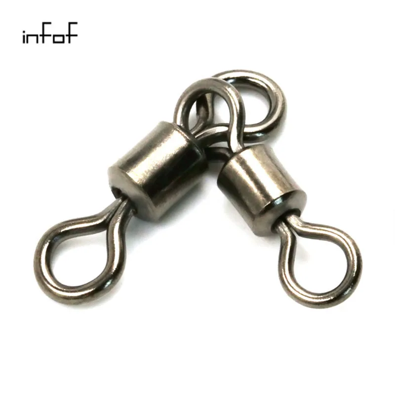 F2008 3 way Fishing Swivel 100pieces/lot Rolling Triangle Joint Rolling