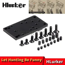 Охотничье тактическое оружие принадлежности для пистолета Глок микро красная точка область охвата Монтажная пластина подходит для универсальной красной точки заднего вида оптика