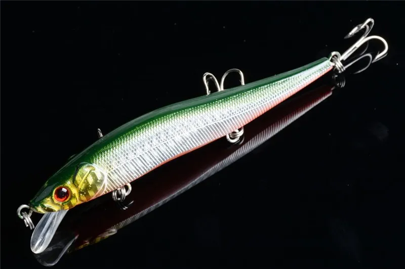 1x 11.5cm 13g Bent Minow Fishing Lure Hard Plastic Artificial Lures 3D Fish Eye Swim Bait Crankbait Fake Baits Low Factory Price (10)