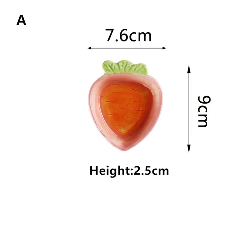 Керамическое ювелирное блюдо, серьги, кольцо, ожерелье, лоток для хранения редиски, милое блюдо для домашних животных, мультяшная посуда, уксус, тарелка для приправы, соуса