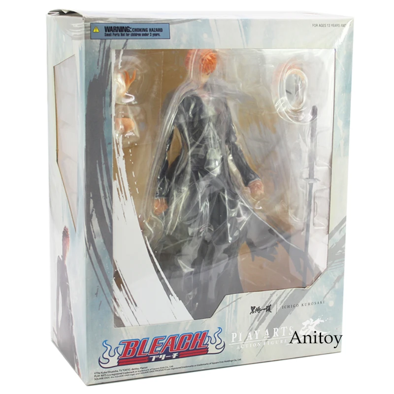 Play Arts Kai BLEACH Kurosaki Ichigo ПВХ фигурка Коллекционная модель игрушки 27,5 см