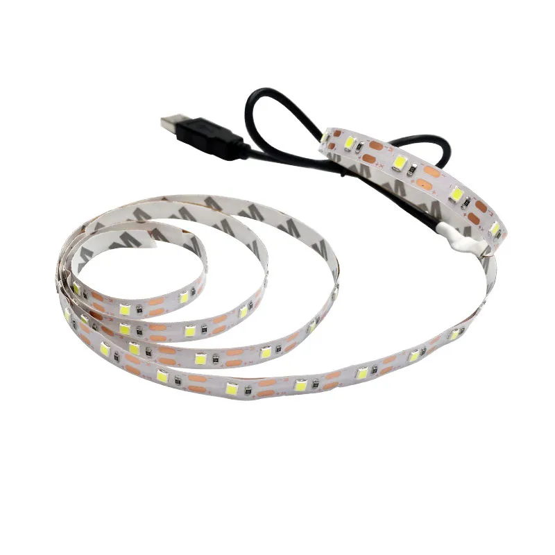 Цветная (RGB) 5В USB Мощность Светодиодные ленты светильник 3528 SMD HD ТВ настольных ПК