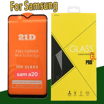 

100pcs Full Glue 21D Screen Protector Tempered Glass For Samsung Galaxy A01 A11 A21 A31 A41 A51 A61 A71 A81 A91 M21 M31 With Box