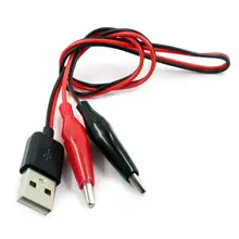 USB крокодил Мужской Женский к USB тестер детектор Женский Мужской Соединительный Кабель-адаптер Адаптер Питания Провод 58 см