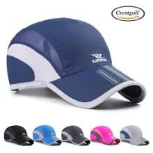 CRESTGOLF 1 шт. модная кепка для бега Мужская и женская изгиб козырек твердая шляпа 7 цветов дополнительно однотонная шляпа регулируемая крышка