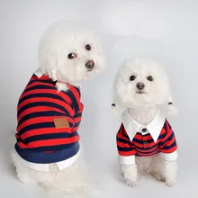 Поддельные 2 предмета машина ля стрижки домашних животных собак Костюмы для небольших рубашка для собак Одежда для Йорка Чихуахуа Одежда с милым щенком пальто