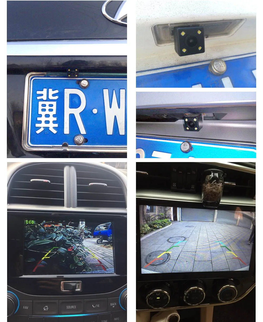 Водонепроницаемая Автомобильная камера заднего вида, камера помощи при парковке, резервный монитор, объектив камеры заднего вида для рекордера DVR с 4-контактным разъемом 2,5 мм