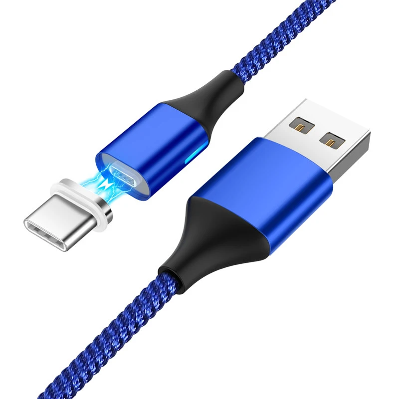 3а нейлоновый Магнитный USB кабель Быстрый Micro usb type C кабель для зарядки телефона Магнитный кабель для samsung Galaxy