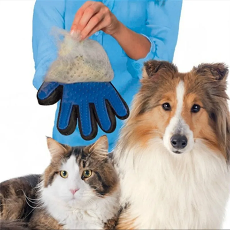 1Pcs Pet Grooming Glove Silicone Pet Brush Glove For Cat Dog Bath