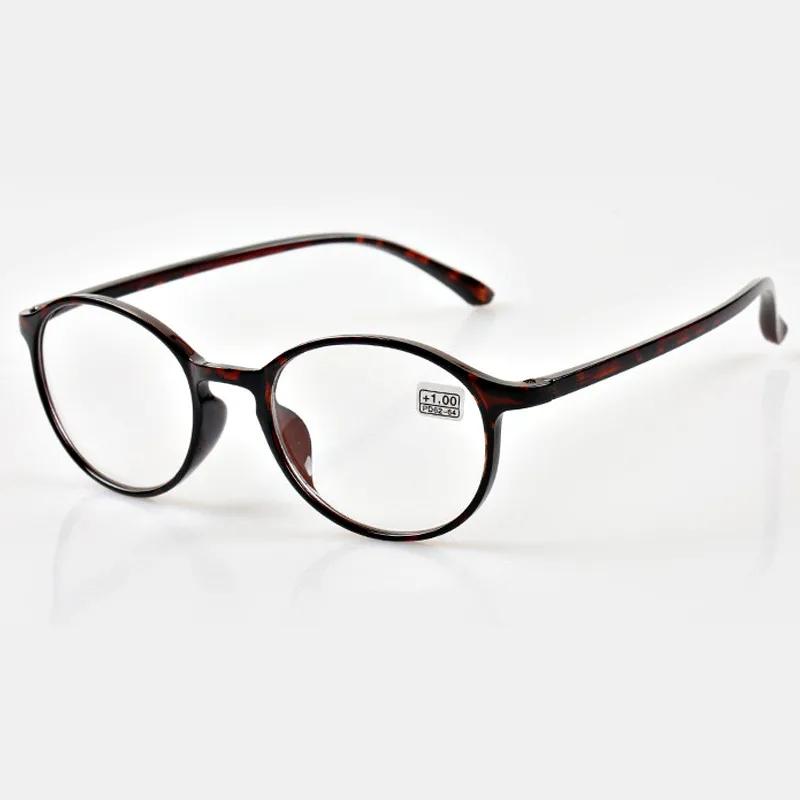 

Men Reading Glasses TR90 Material Retro Round Frame Women Presbyopic Glasses Unisex 1.0TO4.0 R004