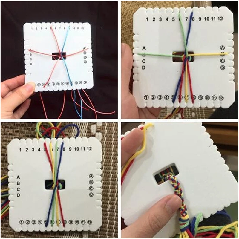 2 шт. круглый квадратный Kumihimo бисер шнур диск/диск оплетка плетеная пластина DIY