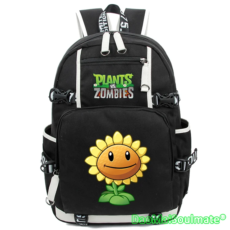 Рюкзак для мальчиков рюкзак с рисунками персонажей аниме Plants VS Zombies Sun Pumpkin Flower