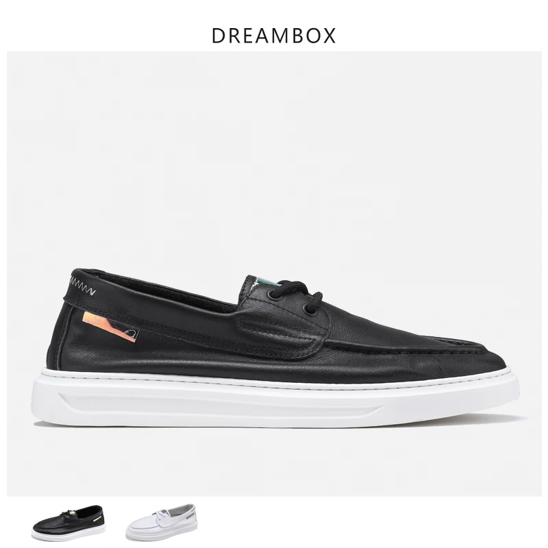 

Summer Men's Shoes Leather Breathable Thin One Pedal Lazy Loafers Men's England Small Shoes Soft Bottom Casual Shoes