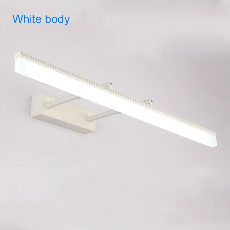 Современный светодиодный светильник для зеркала 9 Вт-20 Вт AC90-260V настенный промышленный настенный светильник для ванной комнаты водонепроницаемый из нержавеющей стали ZJQ0015 - Цвет абажура: White body