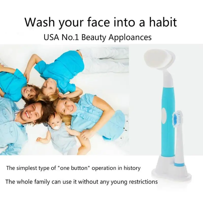 

KEMEI KM-3106 2 in 1 Facial Cleansing Device Acoustic Wave Electric Toothbrush Oral Cleaning Cleansing Brush Face Care Tool