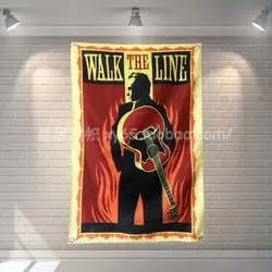 "Walk The Line" о фильме баннеры бар Cafe Hotel тему отделка стен висит Книги по искусству Водонепроницаемый ткань полиэстер Ткань флаги