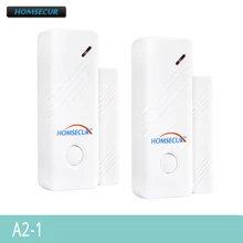 HOMSECUR A2 1 2pcs 433MHz Wireless Door Window Sensors For HOMSECUR Alarm System