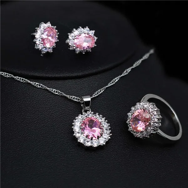 Set Jewelry Necklace Ring Earring | Ring Charms Queen
