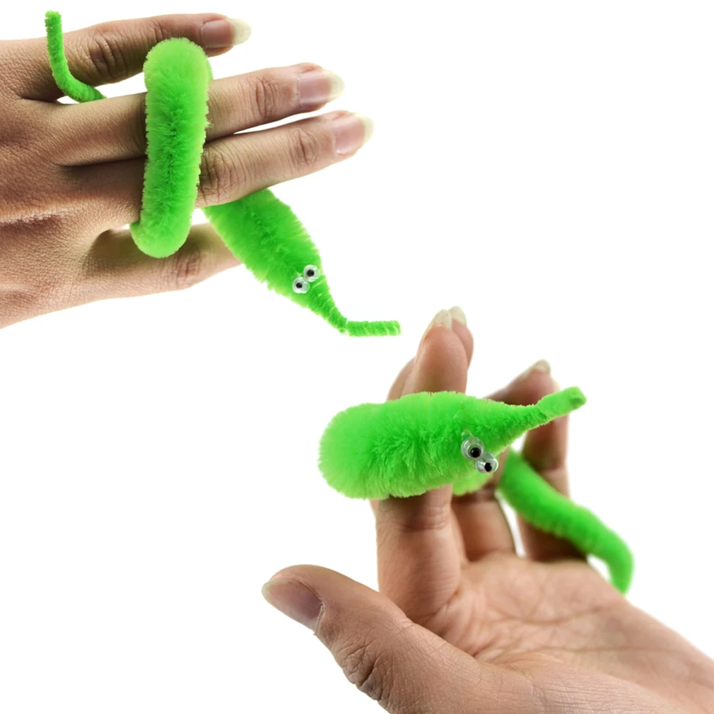 

1pcs Magic Twisty Worm Wiggle Moving Sea Horse Kids Trick Toy Caterpillar Magic Worm & Twisty Worm Toys