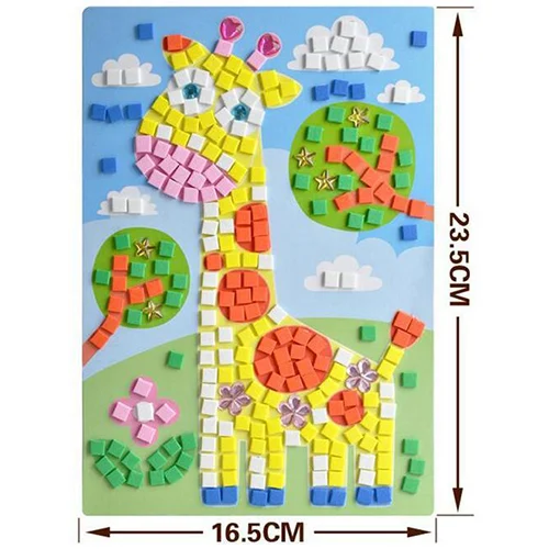 12 видов стилей 3D мозаика креативная наклейка игра животные транспорт Искусство ремесло головоломка обучение для детей EVA обучающая игрушка PQQ22 - Цвет: 10