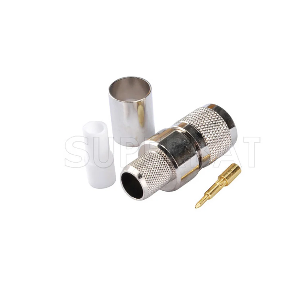 TNC Crimp Male RF Coaxial Connector for RG8 RG213 RG214 LMR400